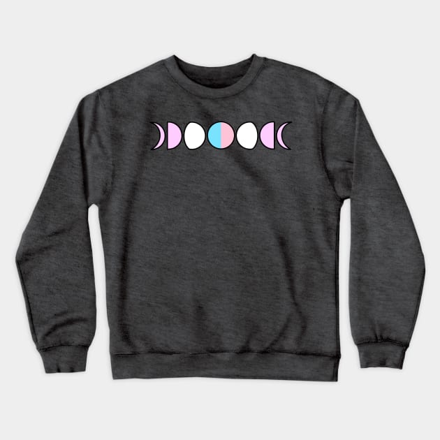 Pride Moons Bigender Crewneck Sweatshirt by FilthyAnimals